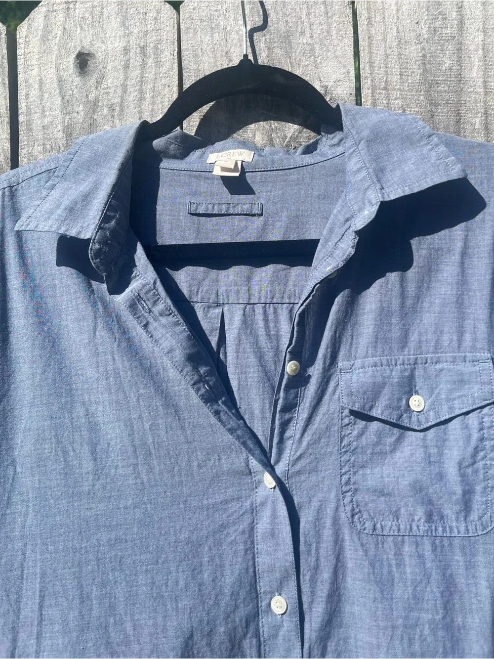 J. Crew Light Chambray Blue Tunic Mini Dress